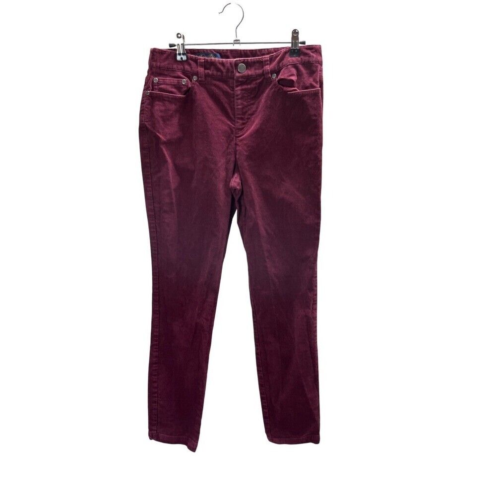 Brooks Brothers Pants Size 4 Burgundy Corduroy Women's Dark Academia Cabincore